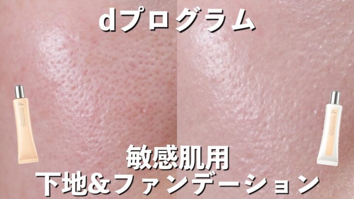 【すり鉢毛穴】ニキビ、肌荒れをケアできる薬用ベースメイク！dプログラムの下地&ファンデーションレビュー