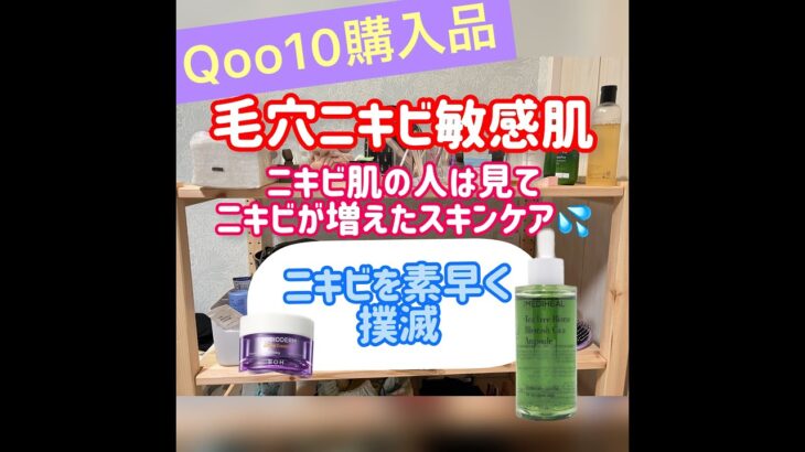 Qoo10メガ割購入品　ニキビよ、さらば。毛穴ニキビ敏感肌のトリセツ