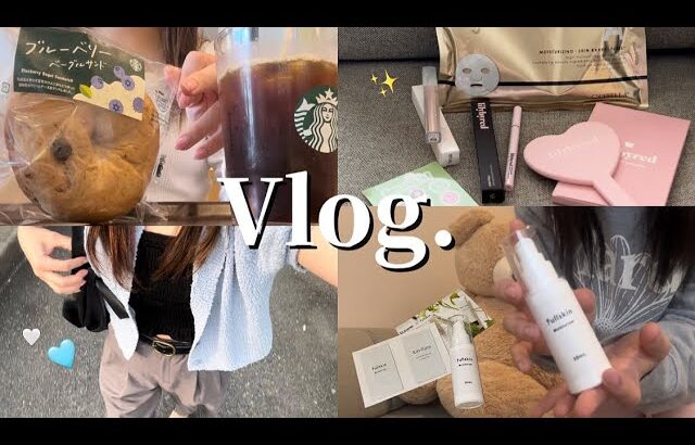 kor)Vlog. 可愛くなりたい私の美容day🪽,スキンケアルーティン🧴🫧(プチプラ多め),Qoo10購入品,社会人の日常| 일본인 일상영상❤︎,항상 예뻐지고 싶네~🥹💕